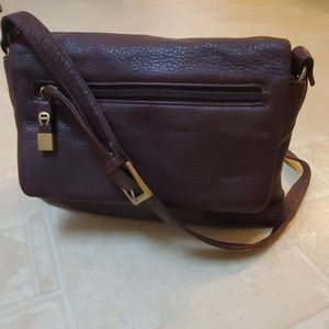 Etienne Aigner Burgundy shoulder bag